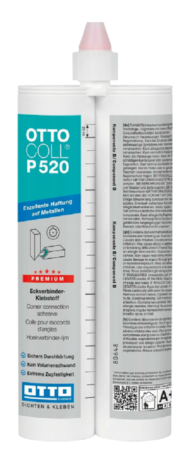 Ottocoll P520 adesivo bi-comp per raccordi angolari premium